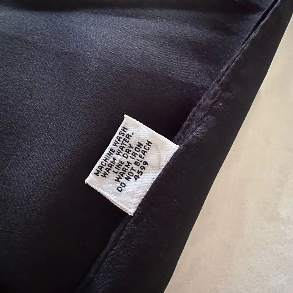 Vintage Japanese Semi-Sheer Black 31 inch Square Scarf